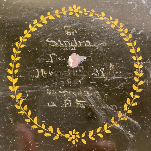 1950’s Hand Painted Metal Tray - Picture 4 of 6